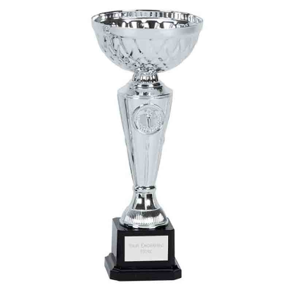 Picture of Tweed Cross Cut Detail Silver Trophy Cup 