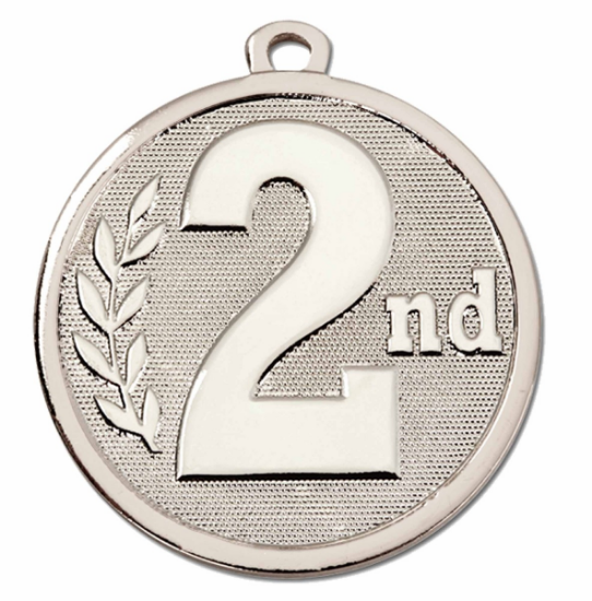 Picture of Silver Galaxy 2nd Place Medal 45mm (1 1/2") 45mm