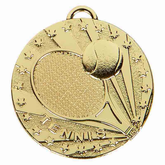 Picture of Gold Target Tennis Medal 50mm (2") 50mm