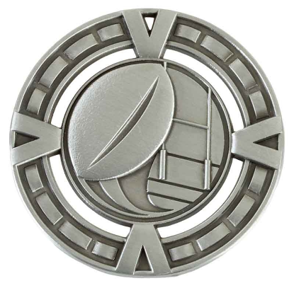 Picture of Silver Varsity Rugby Medal 65mm 65mm