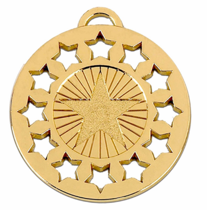 Picture of Gold Constellation Stars Medal 50mm (2") 50mm