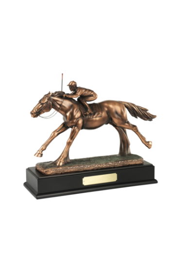 Picture of x 13in Horse & Racing Jockey Figurine Award 10.5cm