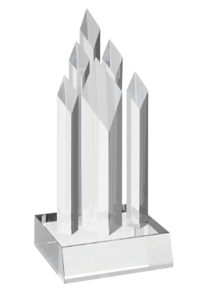 Picture of Clear Rising Diamond Optical Crystal Award