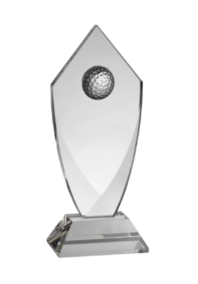 Picture of Clear Crystal Golf Award 10cm