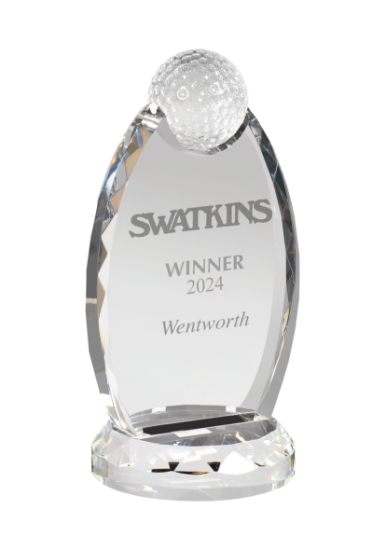 Picture of Clear Crystal Golf Award 10.5cm