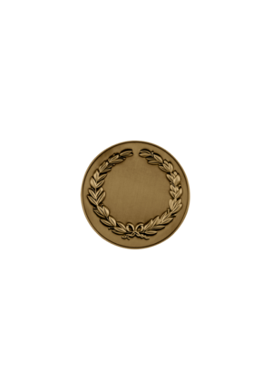 Picture of Antique Gold Finish Wreath Medal 1.5cm