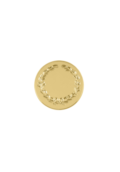 Picture of Bright Gold Finish Wreath Medal 1.5cm