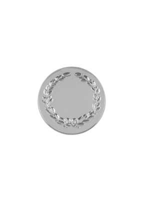 Picture of Bright Silver Finish Wreath Medal 1.5cm