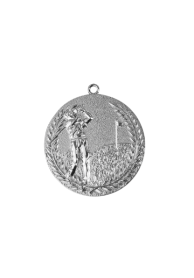 Picture of B 68mm Silver Finish Golf Medal