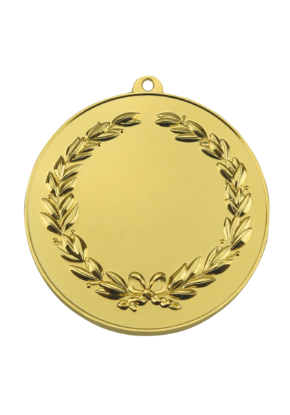 Picture of Gold Finish Wreath Medal - With Loop 2cm