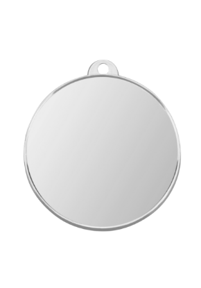 Picture of Silver Finish Plain Medal - With Loop 2cm