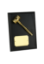 Picture of x 4in Gold Finish Gavel Plaque Award 6cm