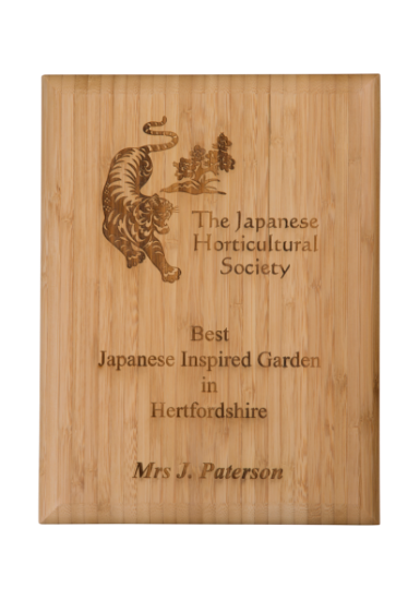 Picture of x 8in Bamboo Plaque 10cm