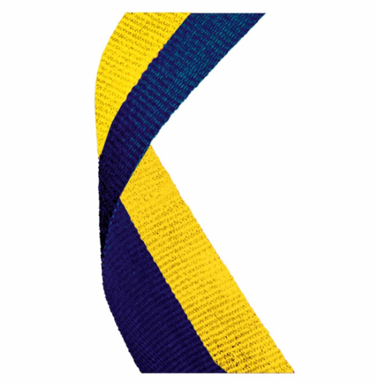 Picture of Blue & Yellow Medal Ribbon  76cm