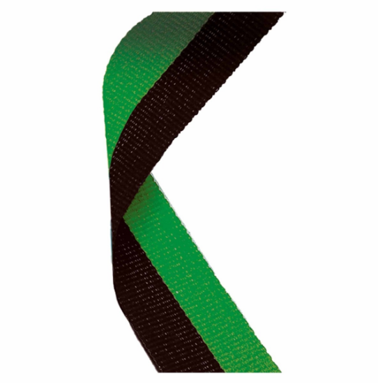 Picture of Black & Green Medal Ribbon  76cm