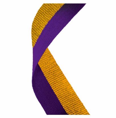 Picture of Purple & Gold Medal Ribbon  76cm