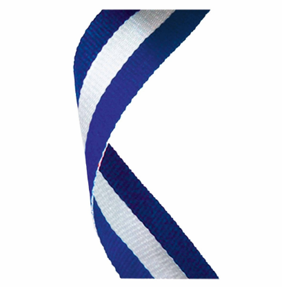 Picture of Blue, White & Blue Medal Ribbon  76cm