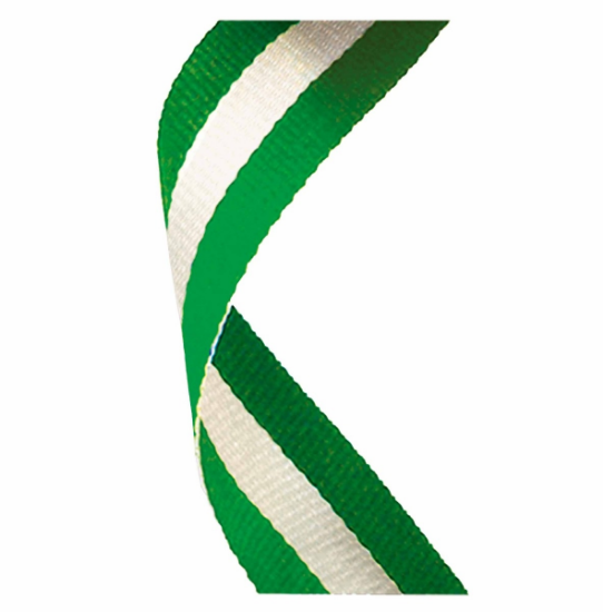 Picture of Green, White & Green Medal Ribbon  76cm